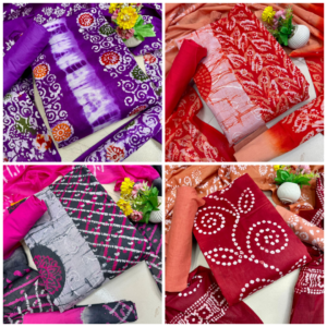 ৪ সেট বাটিক থ্রী-পিস 2000 টাকা